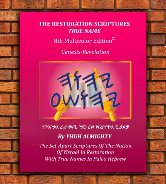 The Restoration Scriptures True Name Eighth Multicolor Edition-Hardcover With Larger Print QUANTITY DISCOUNTS