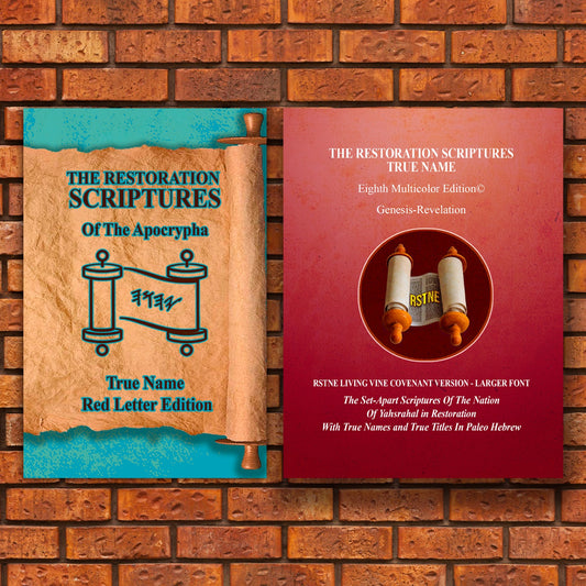 2 Book Set Living Vine Covenant Larger Print + Apocrypha