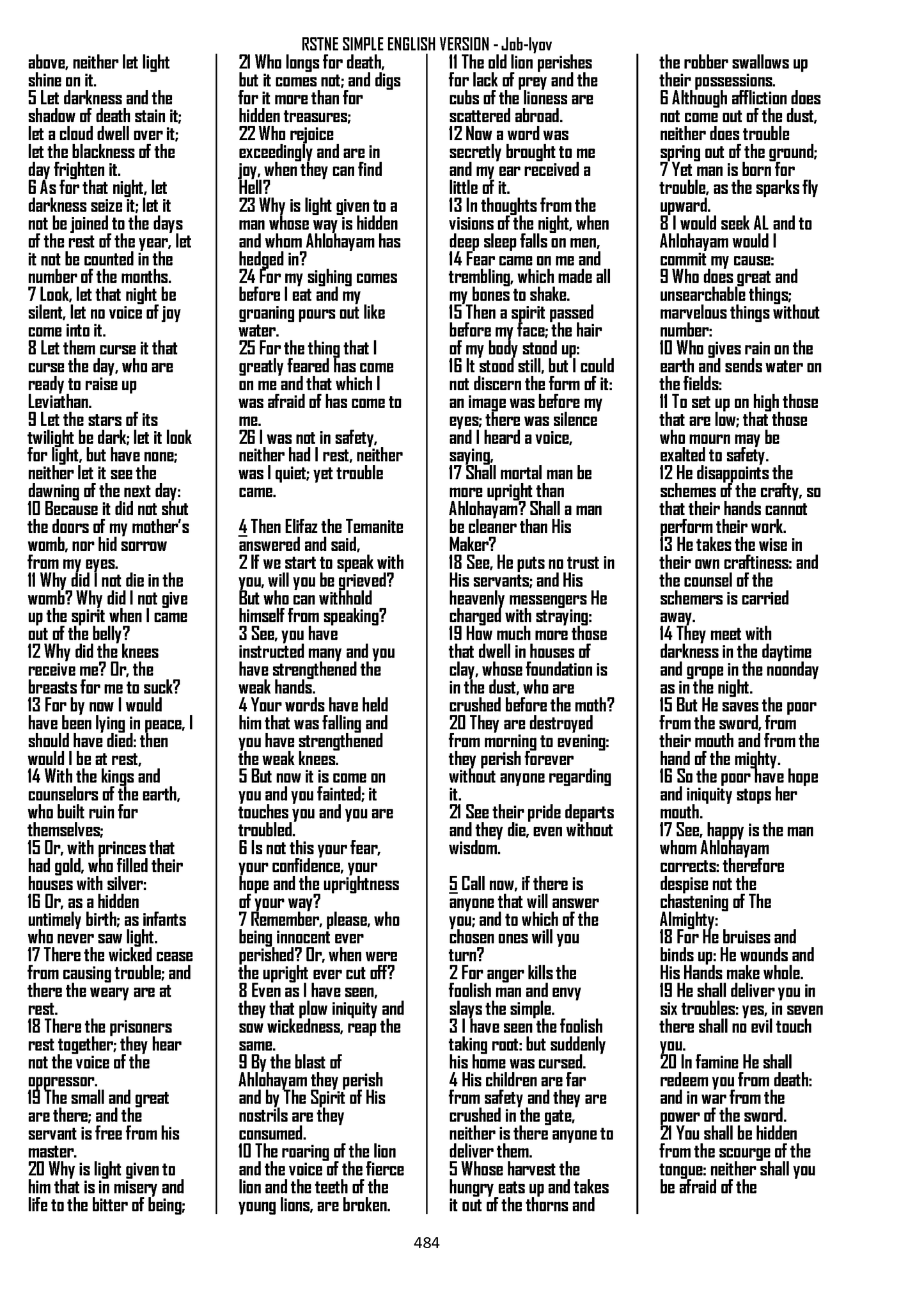 RSTNE Simple Larger Print Edition-Hardcover Black Font