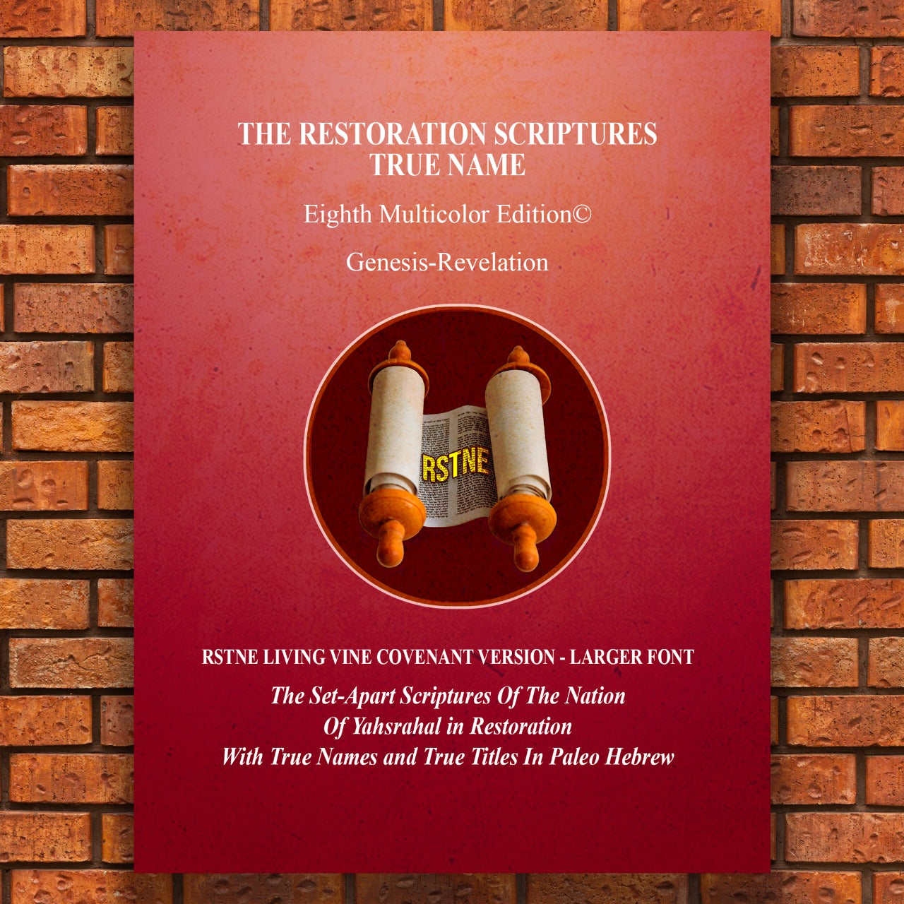 2 Book Set Living Vine Covenant Larger Print + Apocrypha