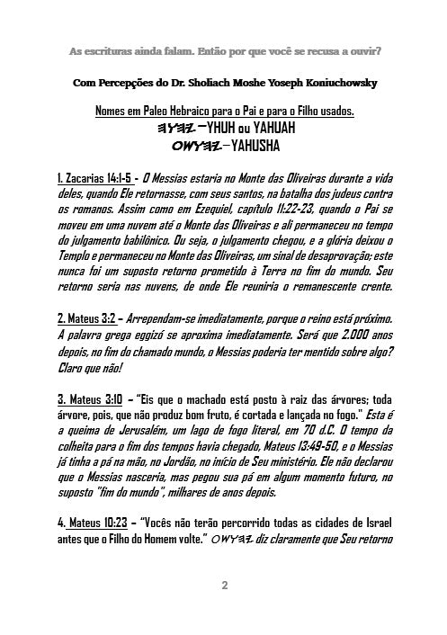 As Escrituras Ainda Falam. Por que Você ainda Não Está Ouvindo