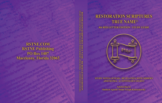 STUDY GUIDE-The  Restoration Scriptures True Name 8th Edition Study Guide Genesis - Revelation With  Apocrypha Study Notes-Firm Softcover