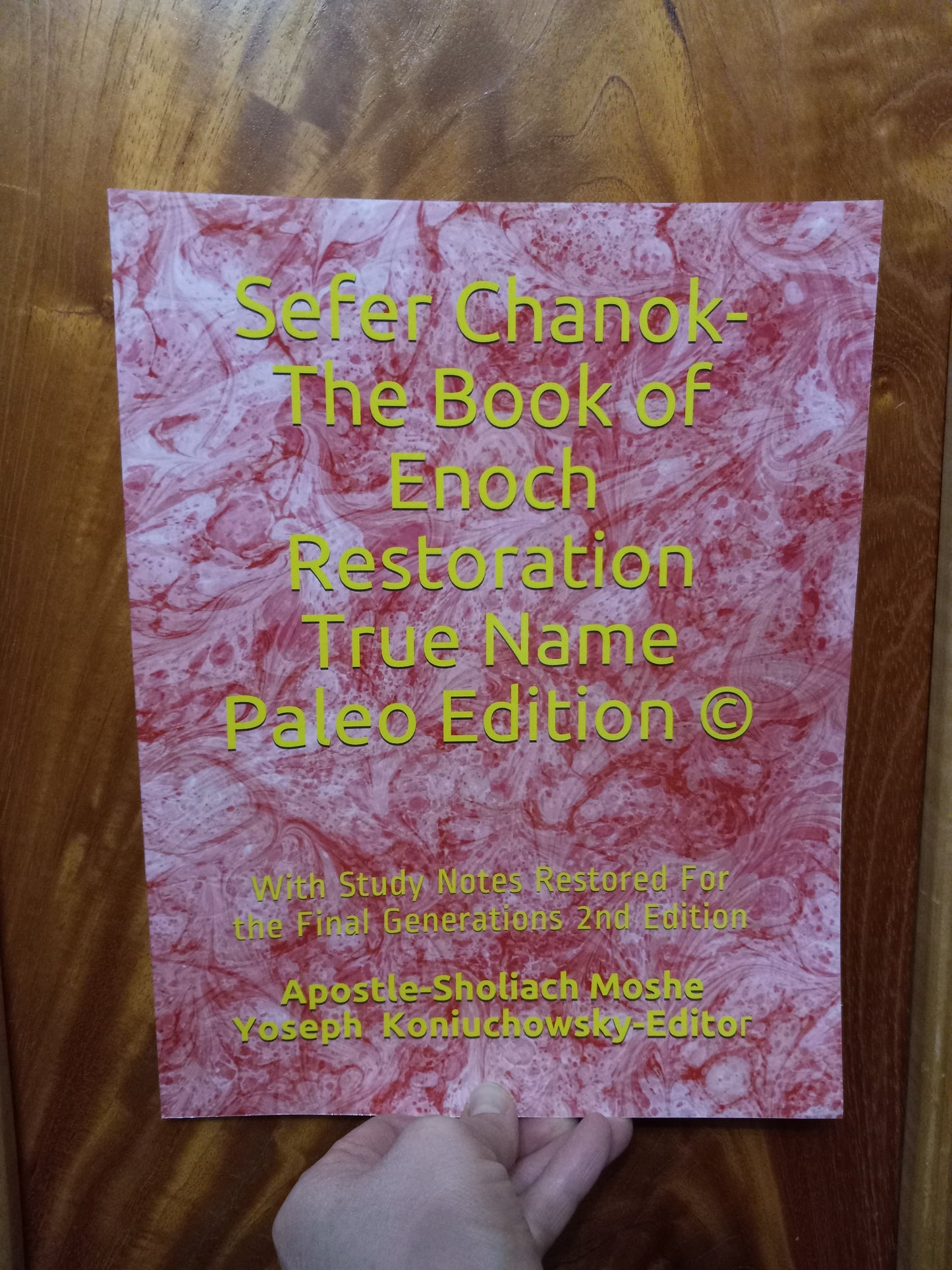 Sefer Chanok-The Book of Enoch Restoration True Name Paleo Edition ©: With Study Notes Restored For the Final Generations 2nd Edition Paperback